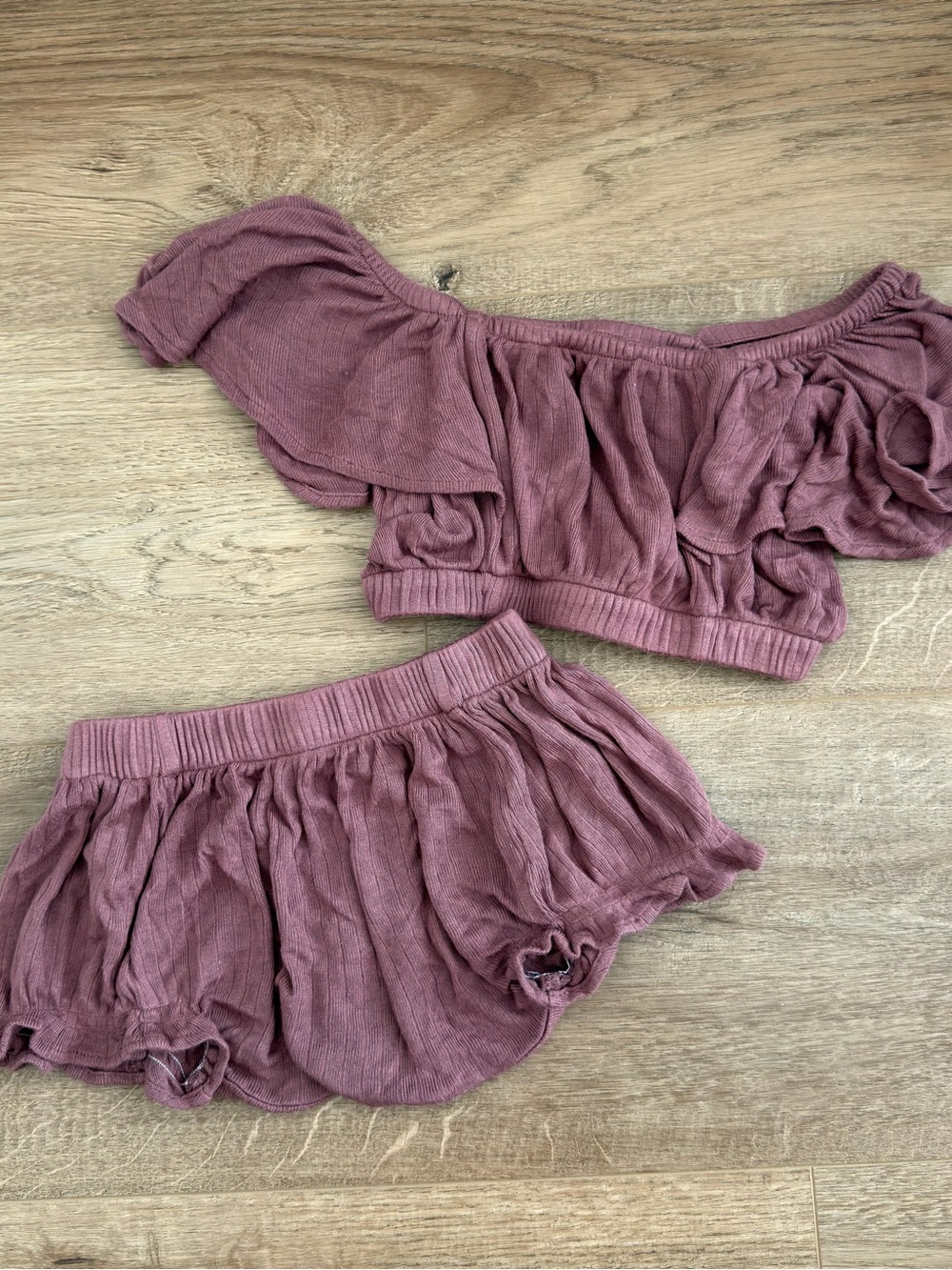 Kate Quinn The Woods Two-Piece Matching Set Mauve Pink Size 12/18 Months Girl